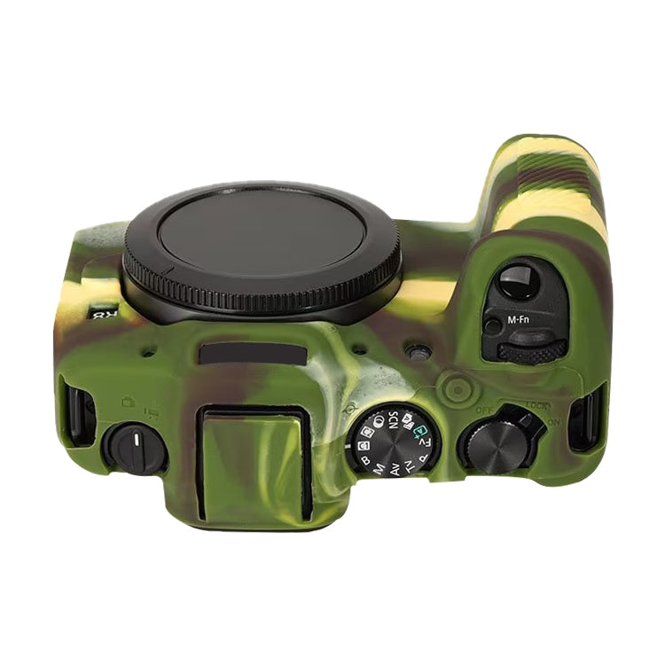 For Canon EOS R8 Soft Silicone Protective Case(Camouflage) by buy2fix