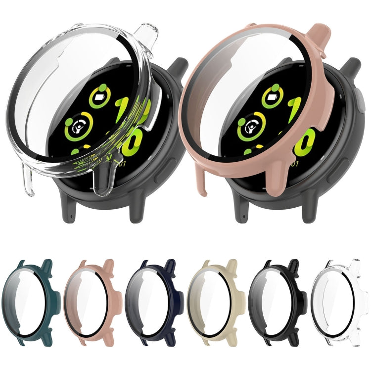 For Garmin vivoactive 5 / Active 5 PC + Tempered Film Integrated Watch Protective Case(Transparent) by buy2fix