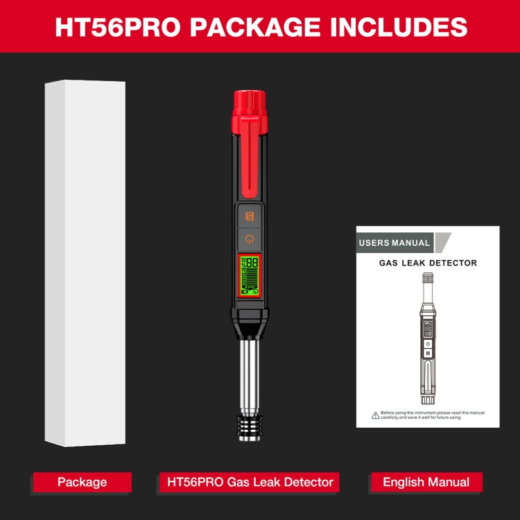 HABOTEST HT56 Pro Combustible Gas Detector Liquefied Petroleum Gas Natural Gas Alarm by HABOTEST