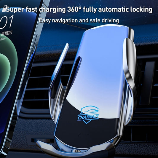 Q3S Infrared lnduction Wireless Fast Charging Air Outlet Car Holder(Blue) by buy2fix