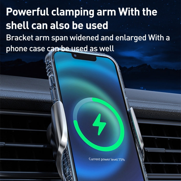 Q3S Infrared lnduction Wireless Fast Charging Air Outlet Car Holder(Blue) by buy2fix