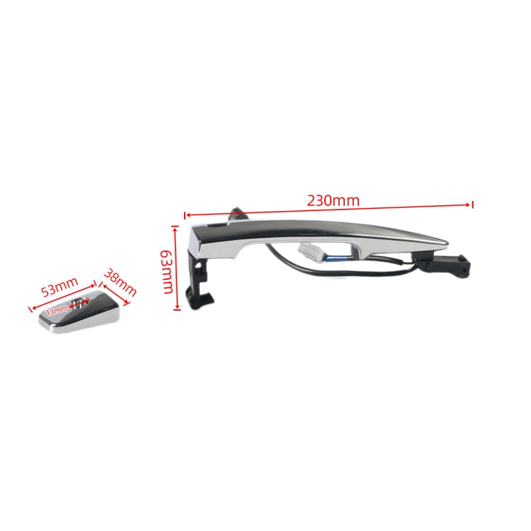 A8500-01 For Nissan Car Front Left Outside Door Chrome Handle with Inductance 80640-9N00A by buy2fix