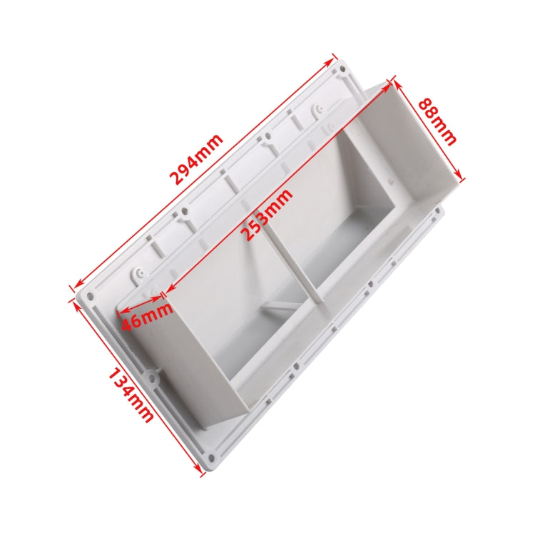 A8664 RV Range Hood Vent Exhaust Vent Cover with 10pcs Screws(White) by buy2fix