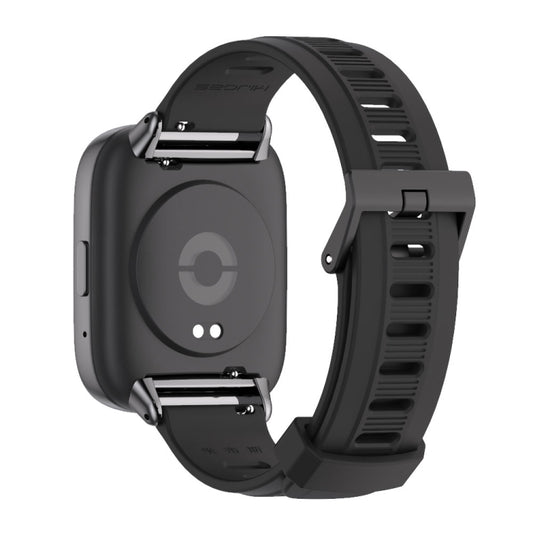 For Redmi Watch 3 Lite / Watch 3 Active Mijobs Flat Hole Breathable TPU Watch Band(Black) by MIJOBS