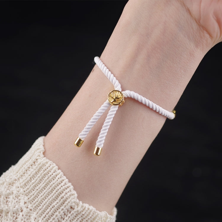 For Xiaomi Smart Band 10 / 9 / 8 Mibbs Milan Cord Bracelet Watch Band(White) by MIJOBS