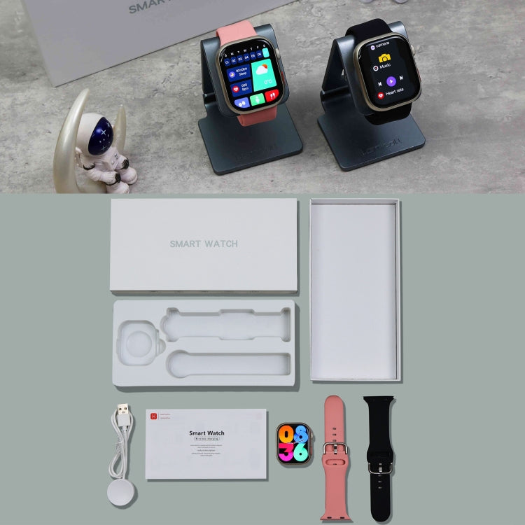 Q9 Smart Bracelet, 2.01 inch Waterproof Smart Watch, BT Call / Heart Rate / Blood Pressure / Blood Oxygen(Black Gold) by buy2fix