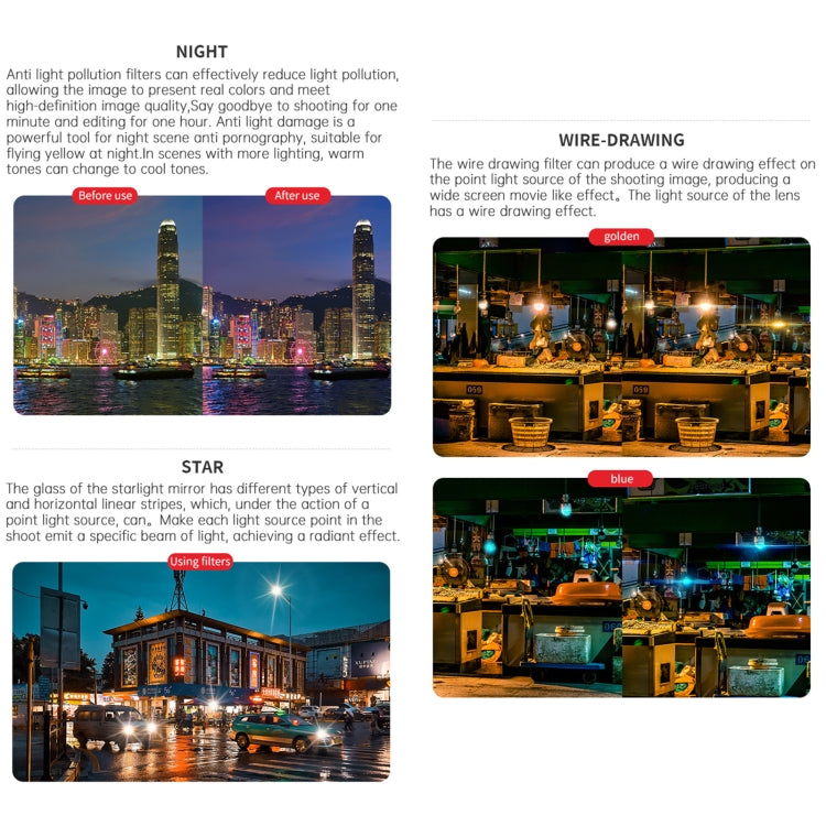 For DJI OSMO Pocket 3 JSR CB Series Camera Lens Filter, Filter:NIGHT by JSR