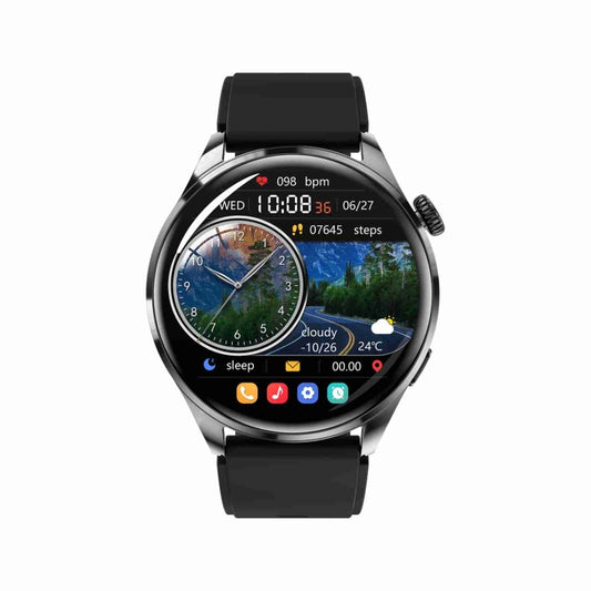 TM05 Pro Smart Bracelet, 1.46 inch Silicone Band IP67 Waterproof Smart Watch, Bluetooth Call / Heart Rate / Blood Pressure / Blood Oxygen(Black) by buy2fix