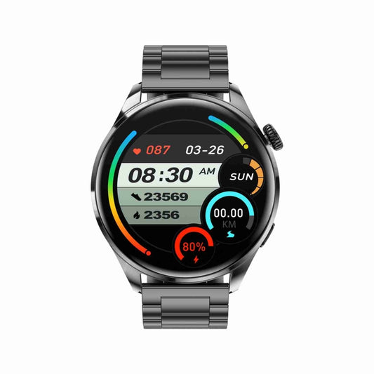 TM05 Pro Smart Bracelet, 1.46 inch Steel Band IP67 Waterproof Smart Watch, Bluetooth Call / Heart Rate / Blood Pressure / Blood Oxygen(Black) by buy2fix