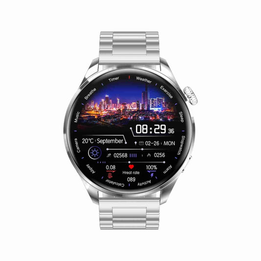 TM05 Pro Smart Bracelet, 1.46 inch Steel Band IP67 Waterproof Smart Watch, Bluetooth Call / Heart Rate / Blood Pressure / Blood Oxygen(Silver) by buy2fix
