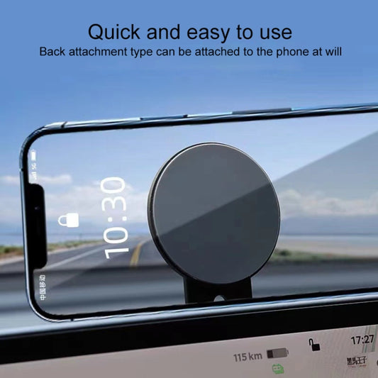 ZF013 For Tesla MagSafe Magnetic Hidden Phone Holder, Flip Version(Black) by buy2fix