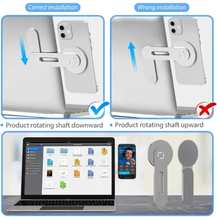 ZF010 For Tesla Magnetic Hidden Phone Holder, with Magnets Sheet(Blue) by buy2fix
