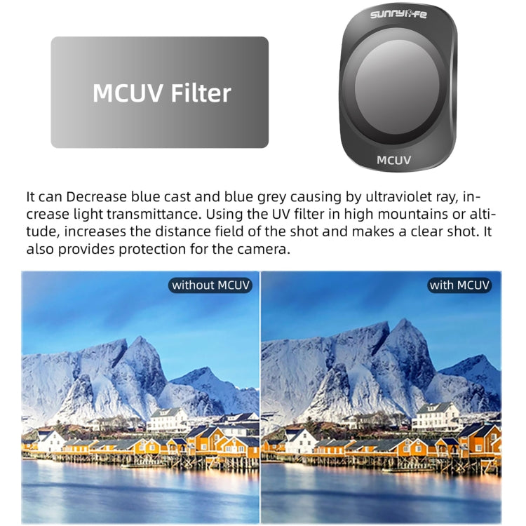 For DJI OSMO Pocket 3 Sunnylife Camera Lens Magnetic Metal Filter, Filter:ND16PL by Sunnylife
