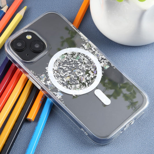 For iPhone 15 DFANS DESIGN Magsafe Magnetic Starlight Shining Phone Case(Silver Foil Shell) by DFANS DESIGN