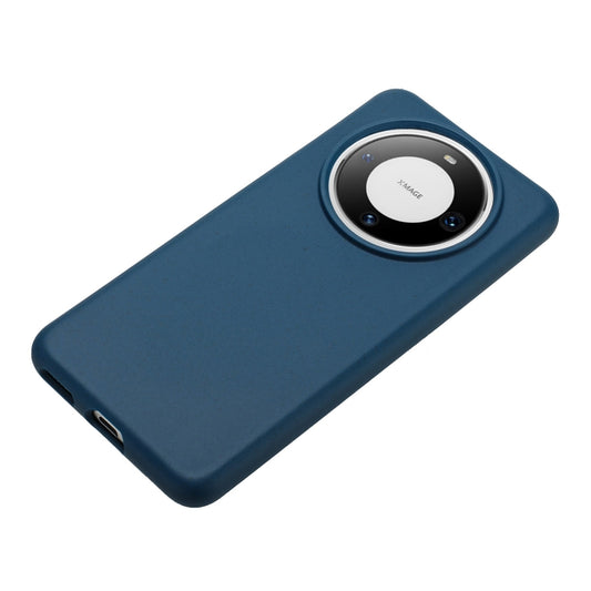 For Huawei Mate 60 Wheat MagSafe Magnetic Straw Material + TPU Phone Case(Blue) by buy2fix