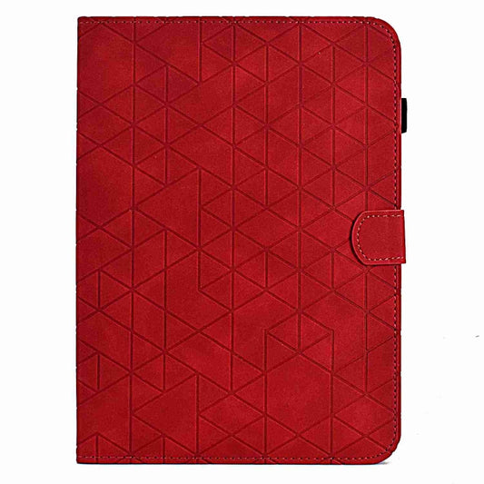 For iPad mini 2024 / mini 6 Rhombus TPU Smart Leather Tablet Case(Red) by buy2fix