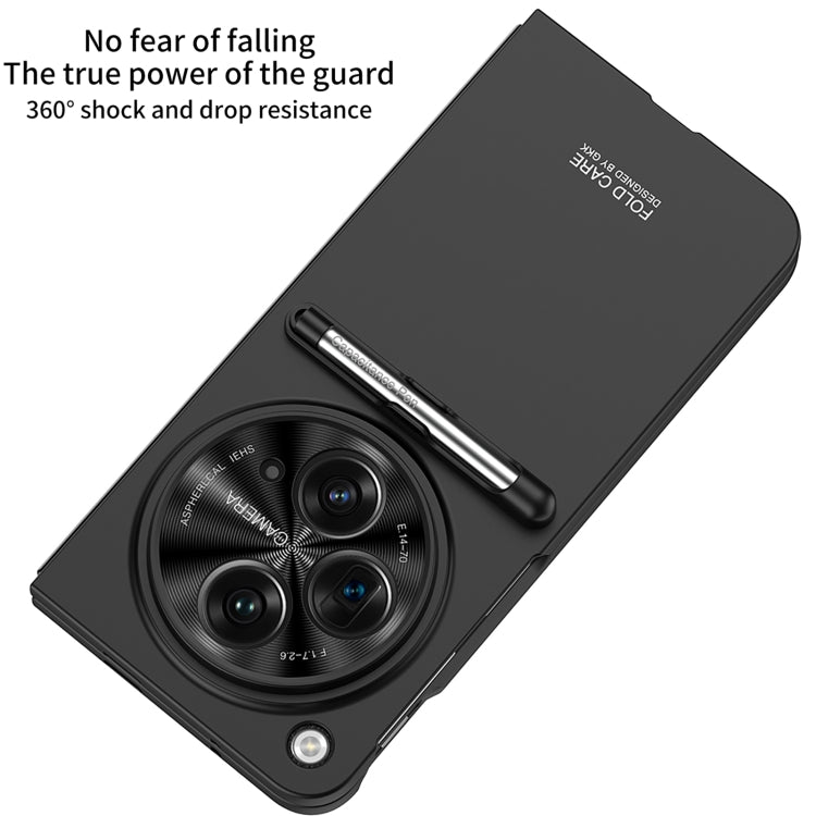 For OPPO Find N3 / OnePlus Open GKK Ultra-thin Full Coverage Phone Flip Case with Pen(Black) by GKK