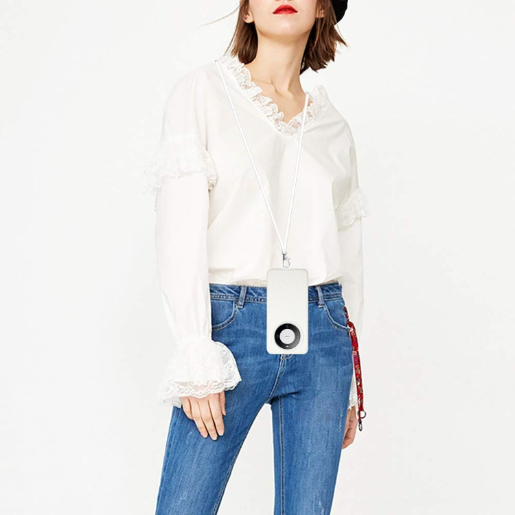 For Huawei Mate 60 Wheat MagSafe Magnetic Straw Material + TPU Phone Case with Lanyard(White) by buy2fix