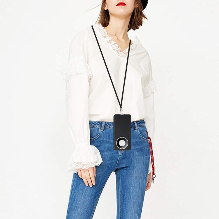 For Huawei Mate 60 Wheat MagSafe Magnetic Straw Material + TPU Phone Case with Lanyard(Black) by buy2fix