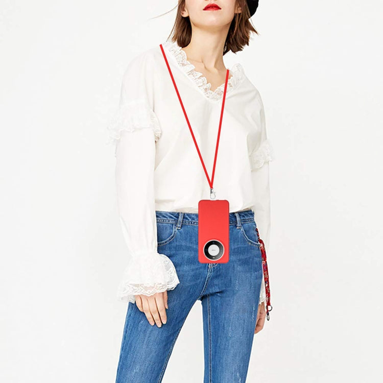 For Huawei Mate 60 Pro Wheat MagSafe Magnetic Straw Material + TPU Phone Case with Lanyard(Red) by buy2fix
