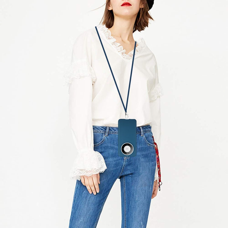 For Huawei Mate 60 Pro Wheat MagSafe Magnetic Straw Material + TPU Phone Case with Lanyard(Blue) by buy2fix