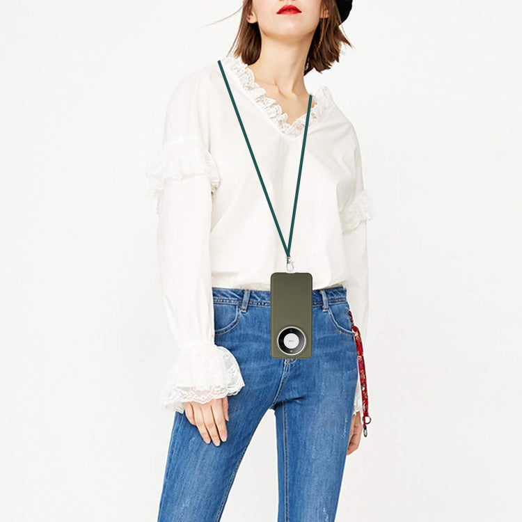 For Huawei Mate 60 Pro Wheat MagSafe Magnetic Straw Material + TPU Phone Case with Lanyard(Army Green) by buy2fix