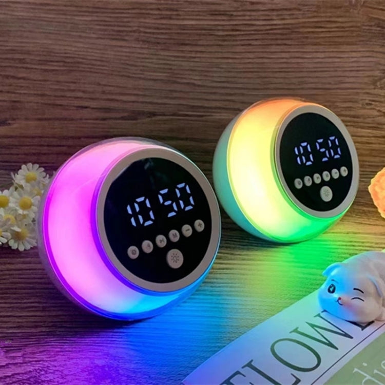 P12 Clock Alarm Digital Display LED Ambient Light Bluetooth Speaker by buy2fix