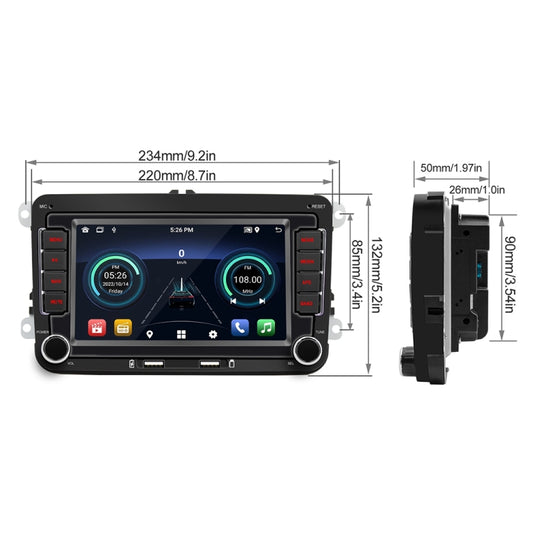 S9070 For Volkswagen 7 inch Portable Car MP5 Player Support CarPlay / Android Auto, Specification:2GB+32GB(Black) by buy2fix
