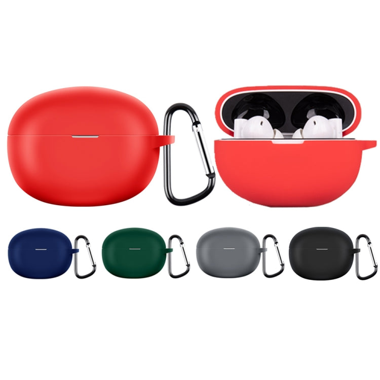 For Realme Buds Air 5 Wireless Earphone Shockproof Silicone Case with Hook(Red) by buy2fix