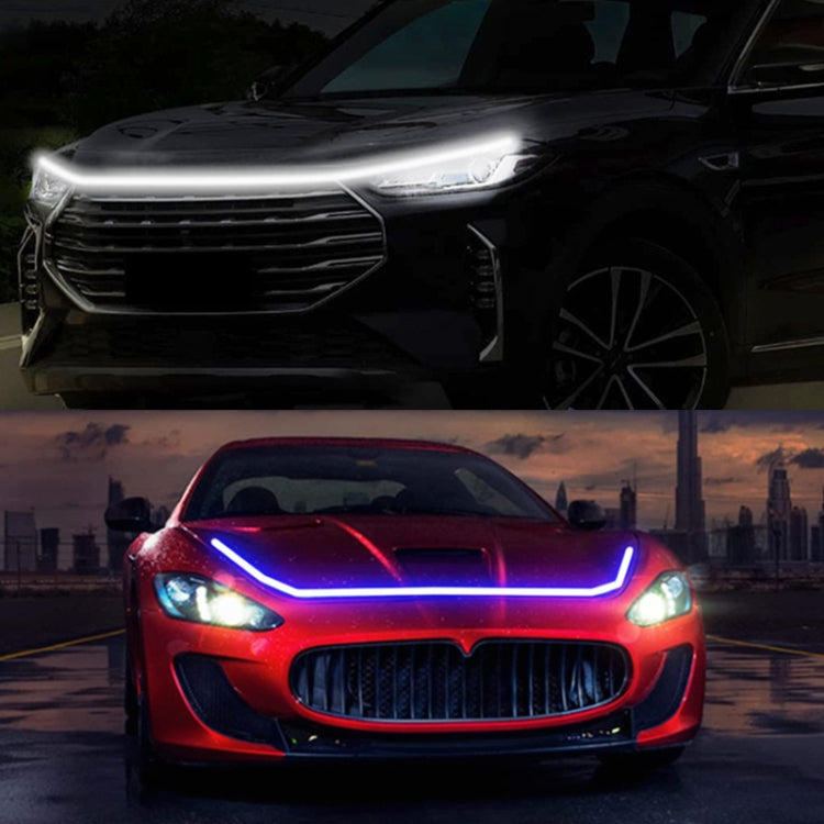 Car Startup Scan Through Hood LED Daytime Running Atmosphere Light, Length:1.8m(Red Light) by buy2fix