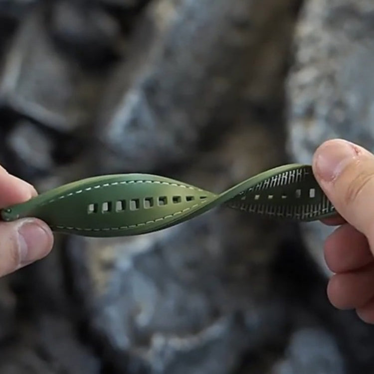 For Huawei Watch GT4 46mm Nylon Hybrid Braid Silicone Watch Band, Size: 22mm(Blue) by buy2fix