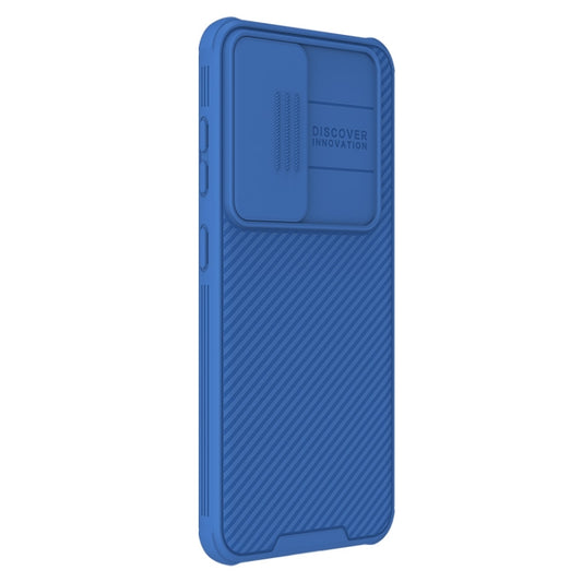 For Samsung Galaxy S24 5G NILLKIN Black Mirror Pro Series Camshield PC Phone Case(Blue) by NILLKIN