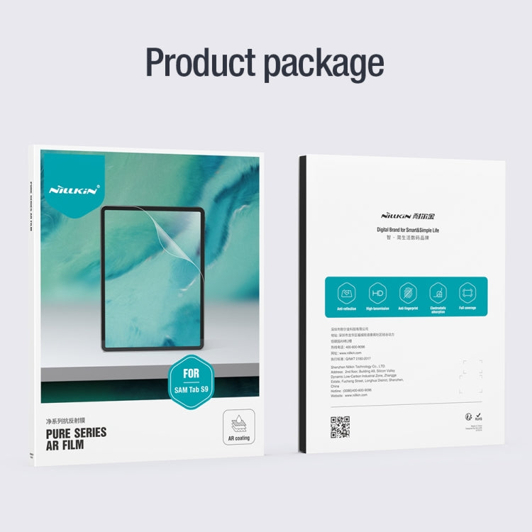 For Samsung Galaxy Tab S9 NILLKIN Pure Series Anti-reflection Tablet Tempered Glass Film by NILLKIN