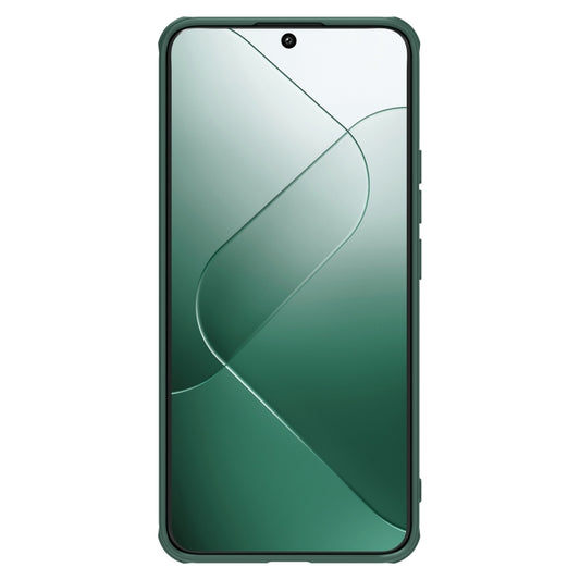 For Xiaomi 14 Pro NILLKIN Black Mirror Prop CD Texture Mirror Precise Hole Phone Case(Green) by NILLKIN