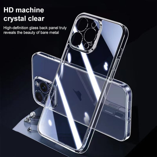 For iPhone 13 Integrated Ultra-thin Crystal Glass Phone Case(Transparent) by buy2fix