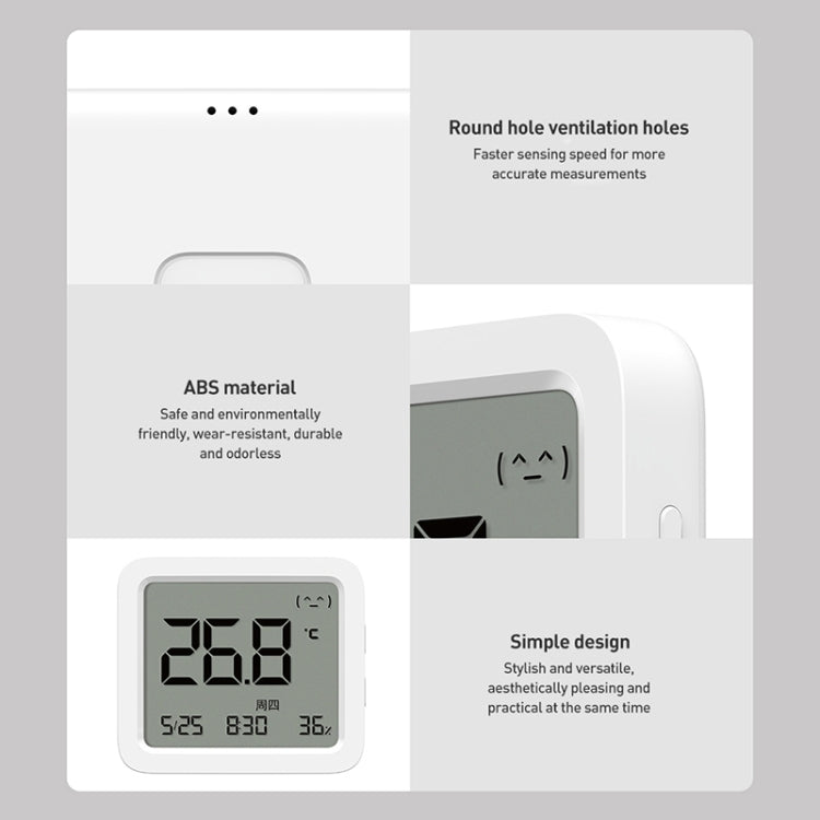 Original Xiaomi Mijia Smart Bluetooth Digital Thermometer Hygrometer 3(White) by Xiaomi