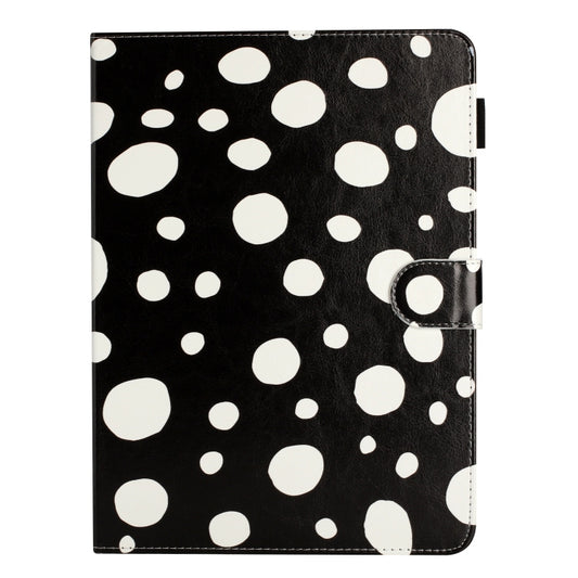 For iPad 2025 / 2022 Dot Pattern Leather Smart Tablet Case(Black White) by buy2fix