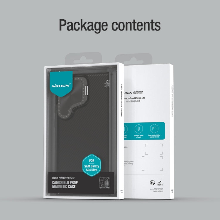 For Samsung Galaxy S24 Ultra 5G NILLKIN Black Mirror Prop CD Texture Mirror MagSafe Magnetic Phone Case(Green) by NILLKIN