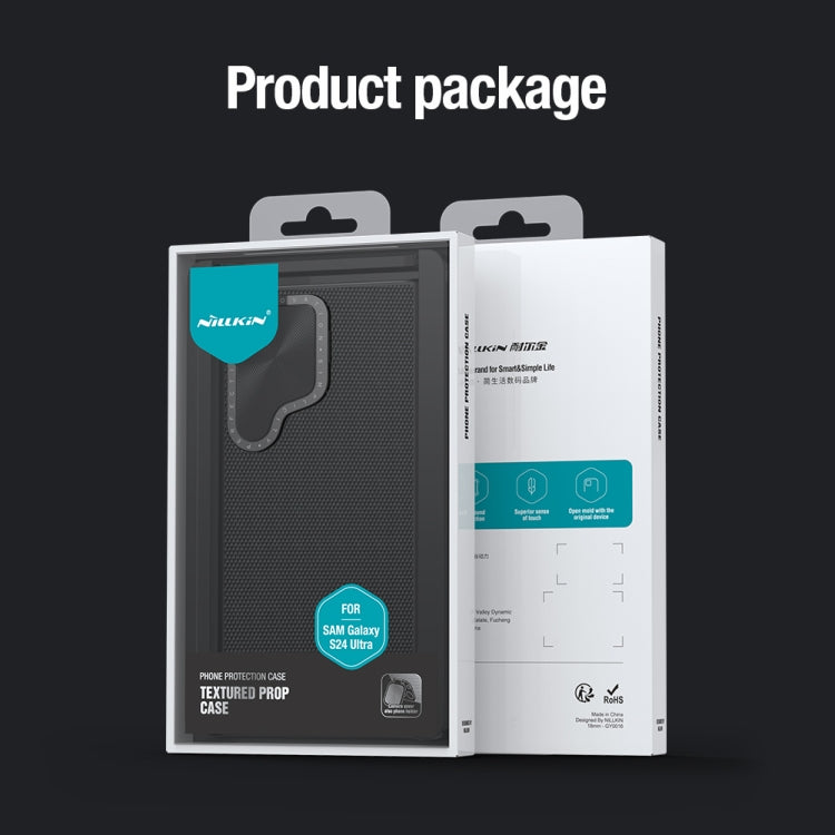 For Samsung Galaxy S24 Ultra 5G NILLKIN Textured Prop Camera Cover Holder Design Nylon Phone Case(Black) by NILLKIN