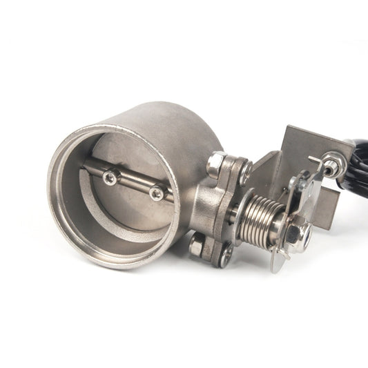 Oblique Sports Car Manually Open Exhaust Pipe Valve for 60mm Tube by buy2fix