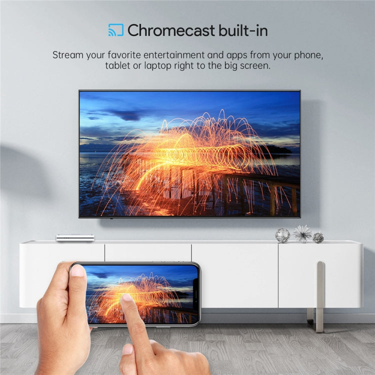 MECOOL KM2 Plus Android 11 Dual-band WiFi Smart Voice TV Box 4GB+32GB, AU Plug(White) by MECOOL