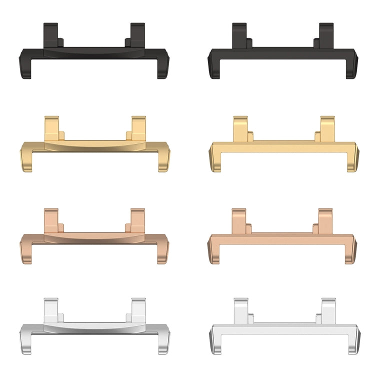 For Amazfit Active Edge A2212 1 Pair Metal Watch Band Connectors(Rose Gold) by buy2fix