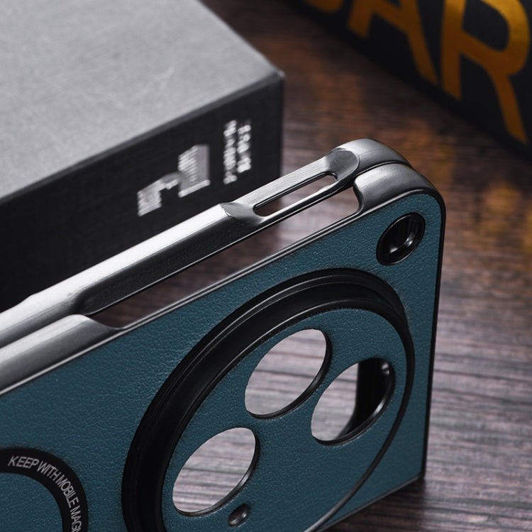 For OnePlus Open PU MagSafe Magnetic Phone Case(Green) by buy2fix