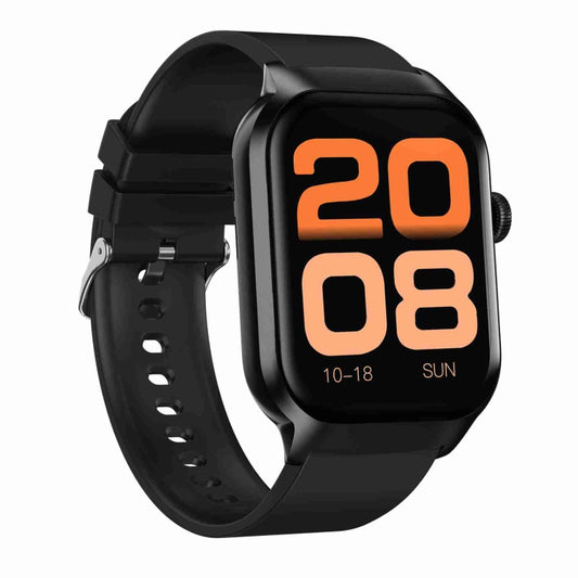2.01 inch Silicone Strap Bluetooth Call Smart Watch Support Heart Rate Monitoring / Non-invasive Blood Sugar(Black) by buy2fix