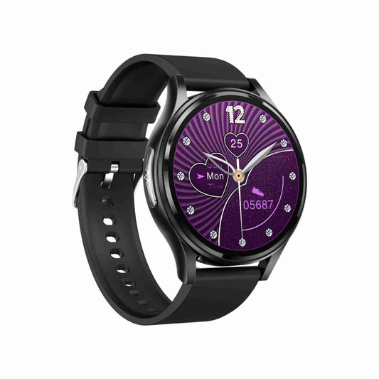1.43 inch Silicone Strap Bluetooth Call Smart Watch Support ECG / Non-invasive Blood Sugar(Black) by buy2fix