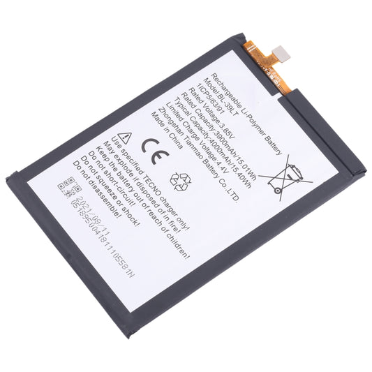 For Tecno Camon 12 / Camon 12 Air Battery Replacement BL-39LT 4000mAh by buy2fix