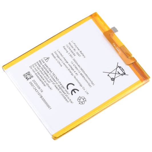 For Tecno Phantom 8 AX8 AX7 Battery Replacement BL-35AT 3500mAh by buy2fix