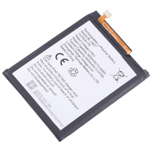 For Tecno Phantom 9 / Camon 12 Pro Battery Replacement BL-34DT 3500mAh by buy2fix