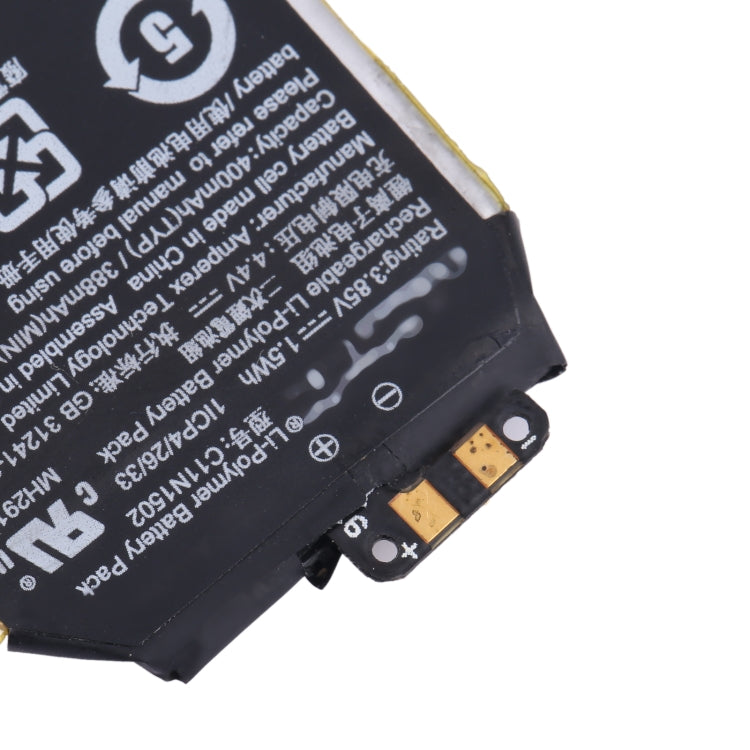 For Asus ZenWatch 2 WI501Q Battery Replacement C11N1502 400mAh by buy2fix