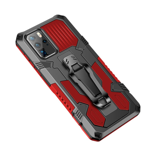 For Huawei Nova 5T Machine Armor Warrior Shockproof PC + TPU Protective Case(Red) by buy2fix